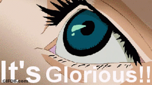 Woman's Eye It's Glorious GIF
