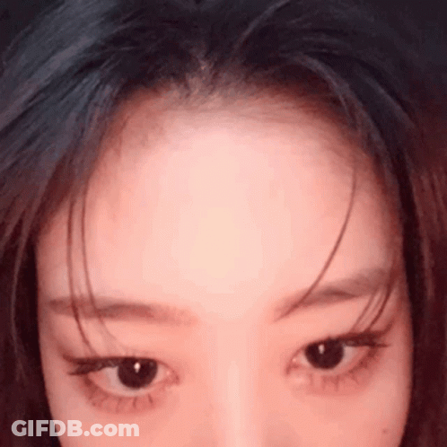 Woman's Eyes And Forehead GIF