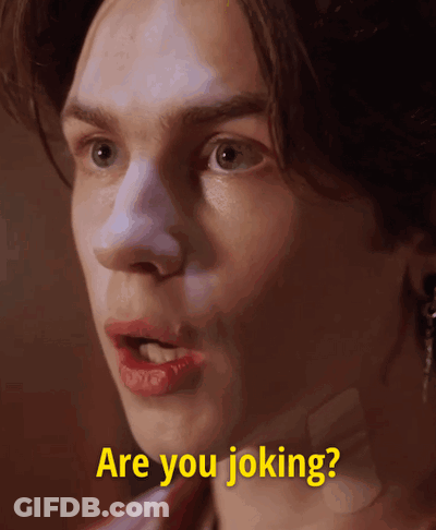 Woman's Face Are You Joking Yellow GIF