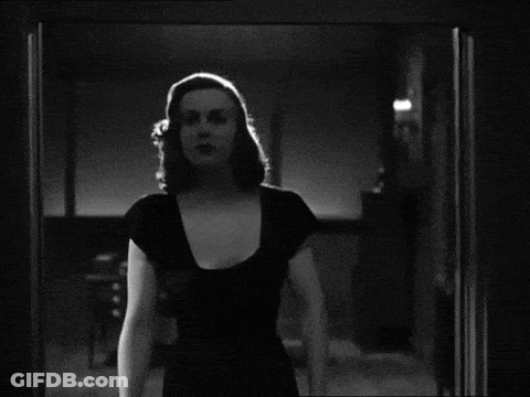 Woman's Face Black And White Photo GIF