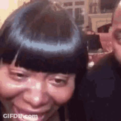 Woman's Face Close Up GIF