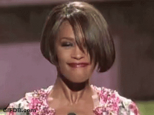 Woman's Face Close Up Floral Shirt GIF