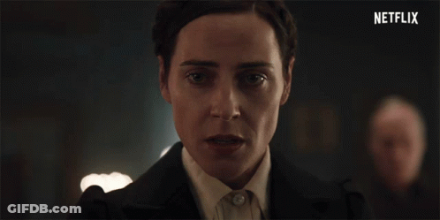 Woman's Face Close Up Netflix Logo GIF