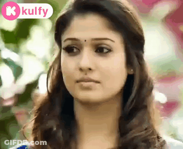 Woman's Face Close Up Saying Kulfy GIF
