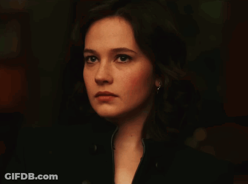 Woman's Face Close Up With Eyes Closed GIF