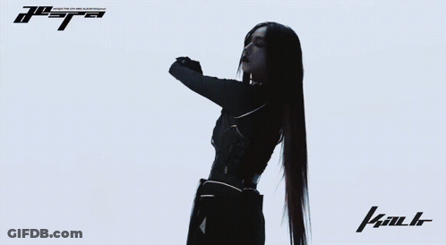 Woman's Face Close Up With Kill GIF