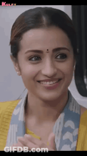 Woman's Face Close Up With Kulfy Logo GIF