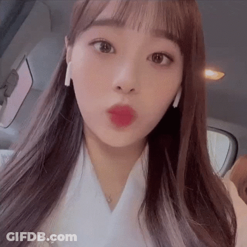 Woman's Face Close Up With Open Mouth GIF
