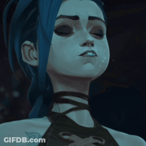 Woman's Face Close Up With P Tattoo GIF