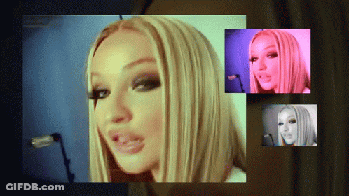 Woman's Face Collage GIF