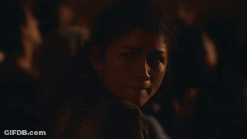 Woman's Face In The Dark GIF