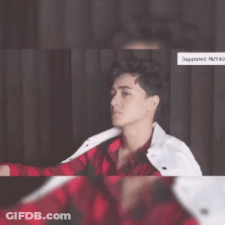 Woman's Face On Screen With Style Watermark GIF