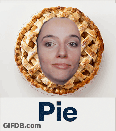 Woman's Face Pie GIF