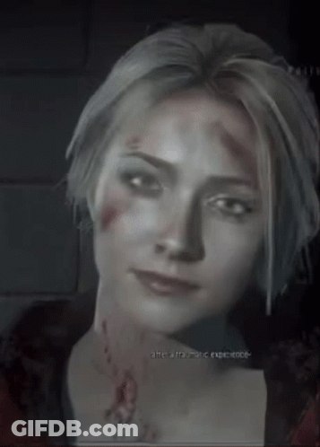Woman's Face Saying Are A Traumatic Experience GIF