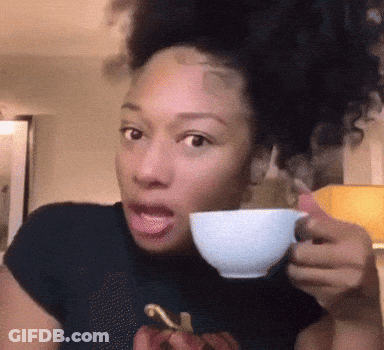 Woman's Face Saying Dass On Period GIF