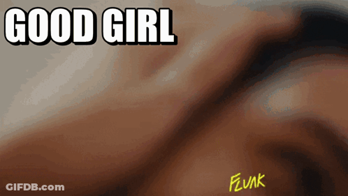 Woman's Face Saying Good Girl GIF