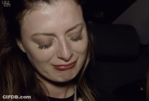 Woman's Face Saying Liuji GIF