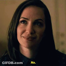 Woman's Face Saying No GIF