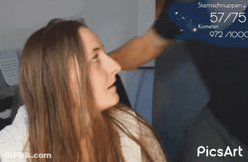 Woman's Face Touched By Man 57/75 GIF