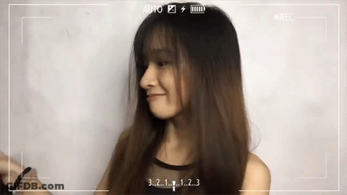 Woman's Face With 3 2 1 Numbers GIF