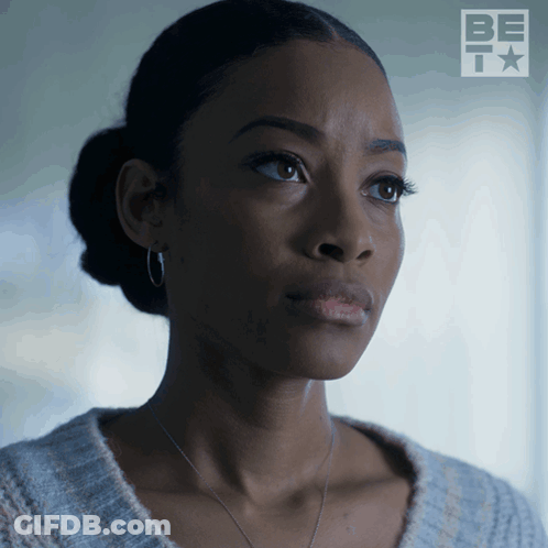 Woman's Face With Be It Logo GIF