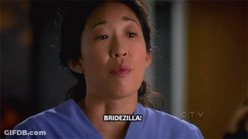 Woman's Face With Bridezilla GIF