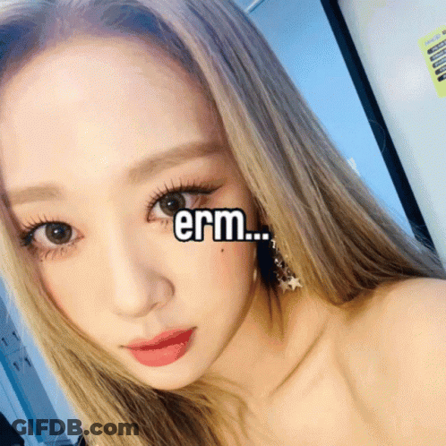 Woman's Face With Erm GIF