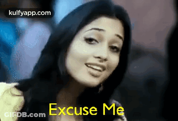 Woman's Face With Excuse Me GIF