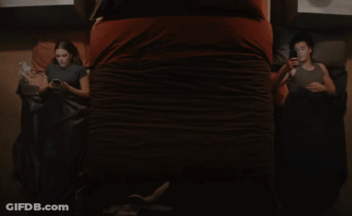 Woman's Face With Eyes Closed And Mouth Open GIF