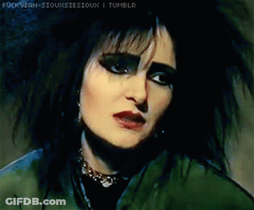 Woman's Face With Fuckyeah Siouxsie Sioux GIF