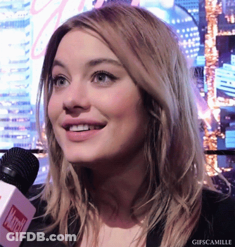 Woman's Face With Gifscamille Text GIF