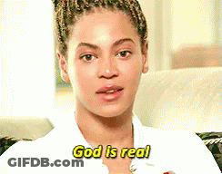 Woman's Face With God Is Real GIF