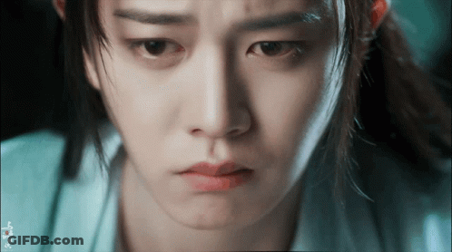 Woman's Face With I Love You Watermark GIF