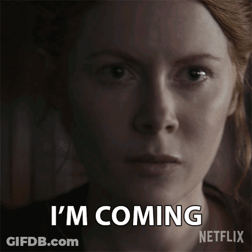 Woman's Face With I'm Coming GIF