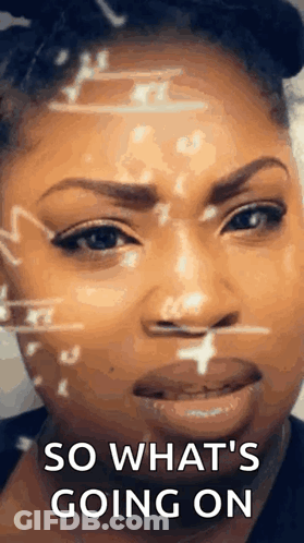 Woman's Face With Mathematical Formula GIF