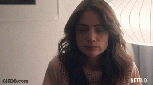Woman's Face With Netflix GIF