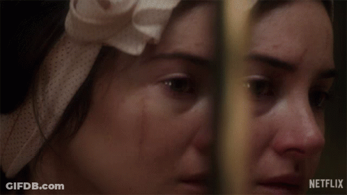 Woman's Face With Netflix GIF