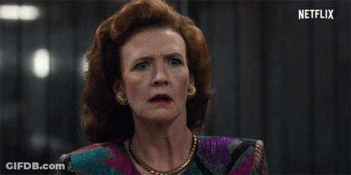 Woman's Face With Netflix Logo GIF