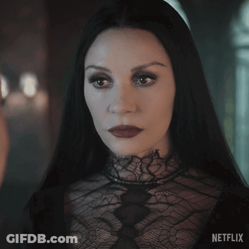 Woman's Face With Netflix Logo GIF