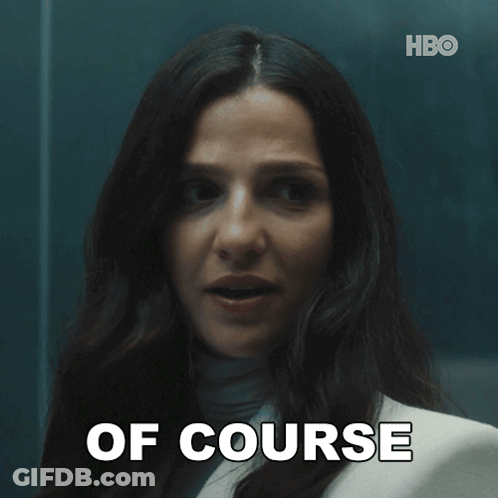 Woman's Face With Of Course GIF