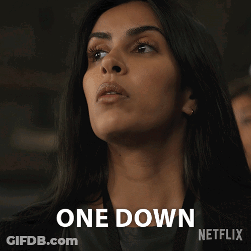Woman's Face With One Down Netflix GIF