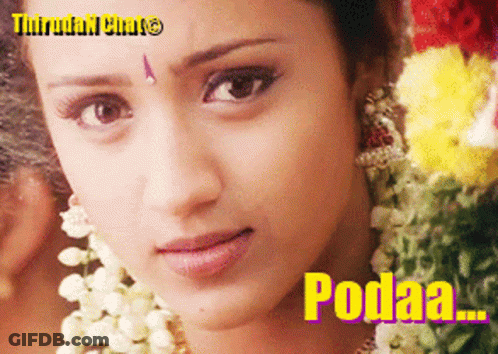 Woman's Face With Podaa In Yellow GIF