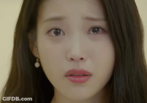 Woman's Face With Tear GIF