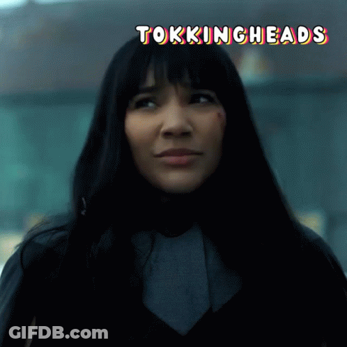 Woman's Face With Tokingheads GIF
