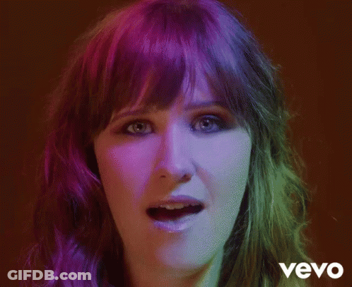 Woman's Face With Vevo GIF