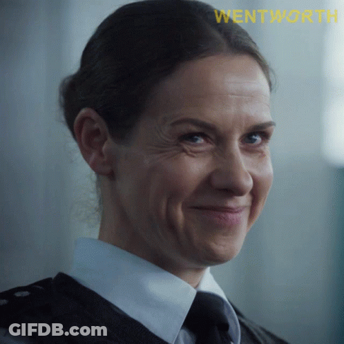 Woman's Face With Wentworth GIF