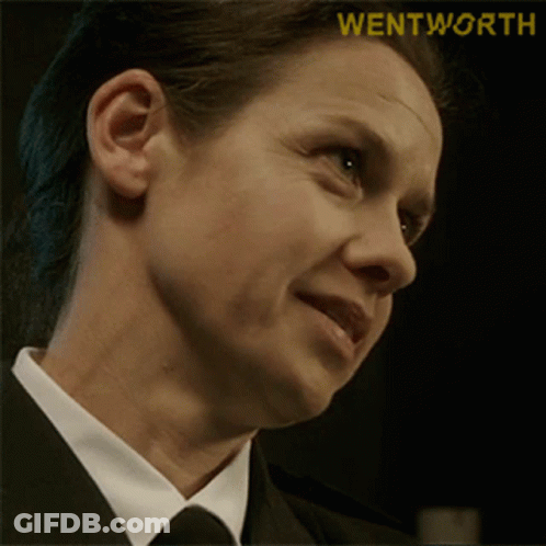 Woman's Face With Wentworth GIF