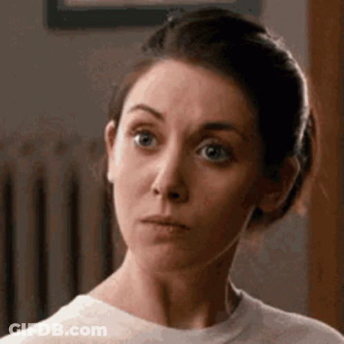 Woman's Funny Face GIF