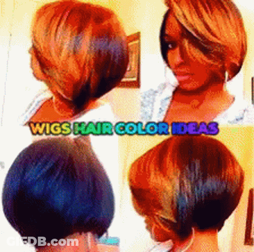 Woman's Hair With Wigs Hair Color Ideas GIF