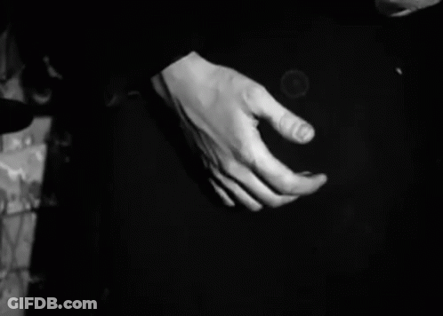 Woman's Hand In Black And White Photo GIF